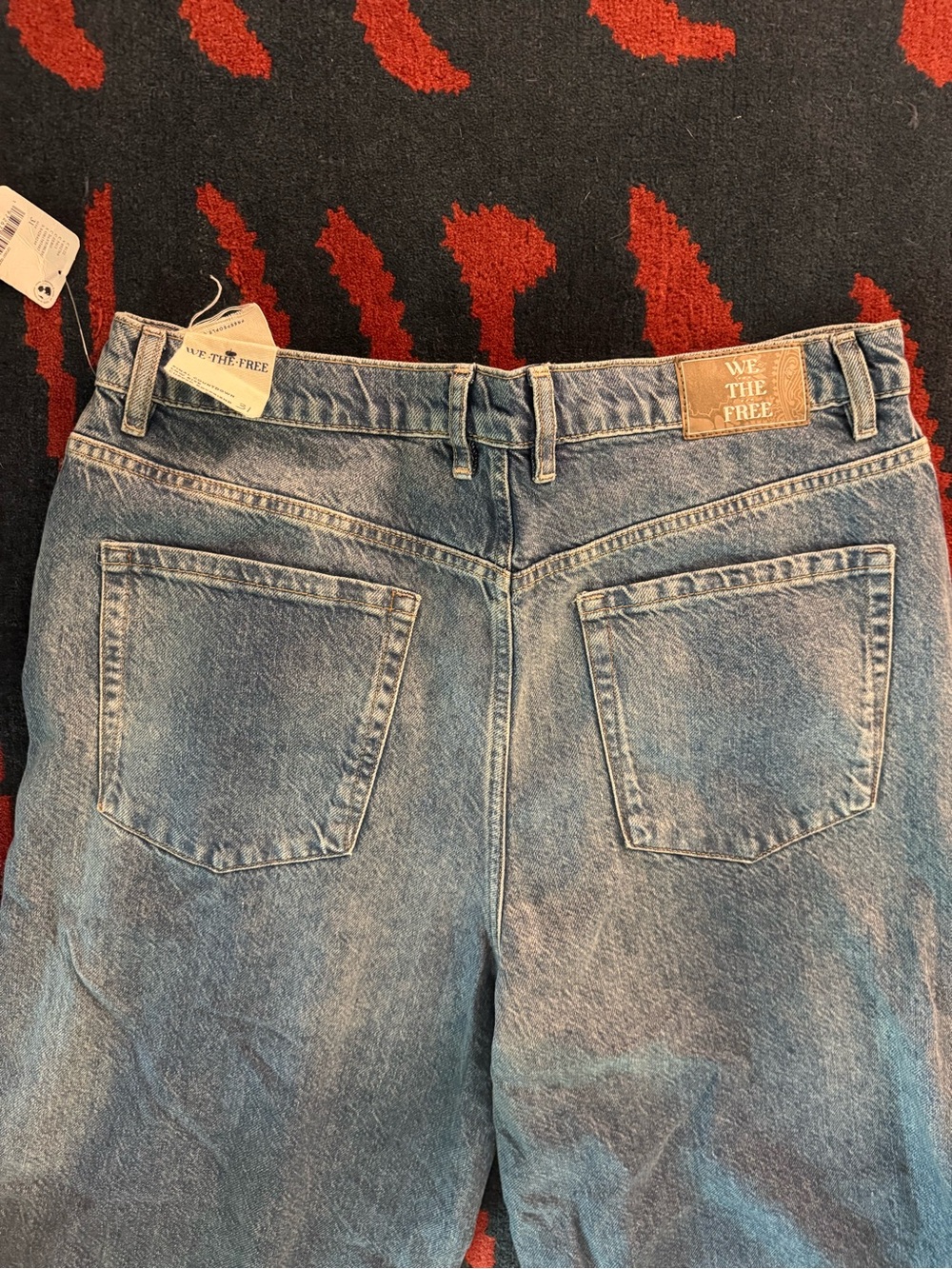 We The Free Final Countdown Cuffed Wide Leg Jeans - Blue - Picture 8 of 12